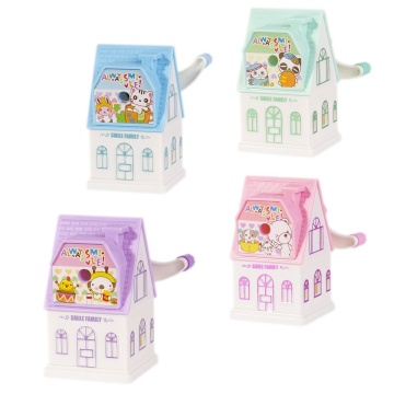 Точилка механическая Alingar, "Замок", 1 отверстие, пластиковый корпус, цвет ассорти, инд. упаковка, 60*110*95 мм