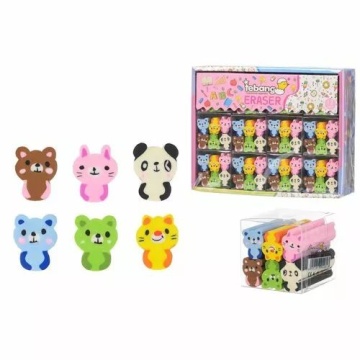 Ластик Basir "Животные" 48*20мм, ассорти 6шт., цена за 1 шт.