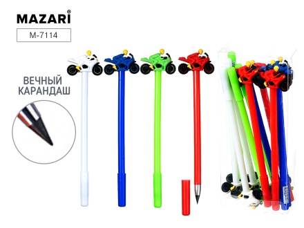 Карандаш вечный Mazari "Мотоцикл" (цена за шт.)