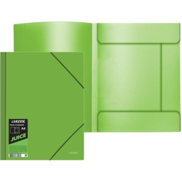 Папка на резинке А4 0,45мм deVENTE. Juicy салатовая