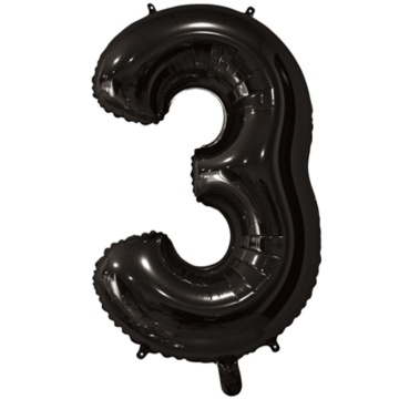 Шар фольга 26" "Цифра 3" Black