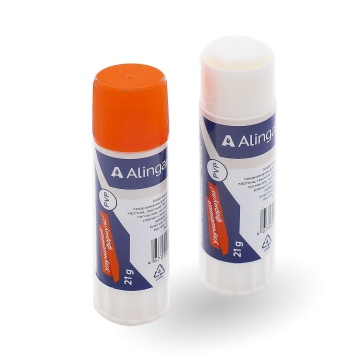 Клей-карандаш Alingar, 21 гр, на основе PVP, пластиковый тюбик