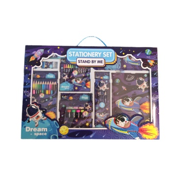 Набор д/рисования 41пр. "Space" в подар.коробке цвет. карандаши, фломастеры, мелки