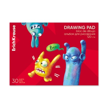 Альбом для рисования на клею ErichKrause Jolly Friends, А4, 30 листов