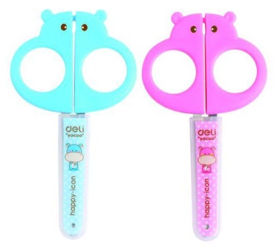 Ножницы детские Deli 12,8м см сталь, ассорти