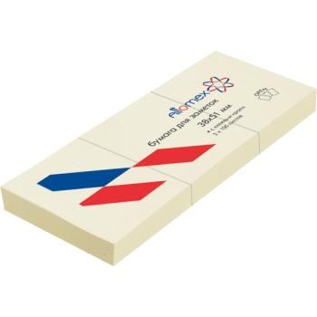 Бумага с липким краем (38*51мм)  100л, желтая уп.3шт.