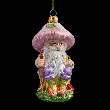 Украшение ErichKrause Decor Лесовичок сверкающий 12см, стекло