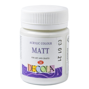 Краска акрил. "Декола" матовая   50мл. , белая