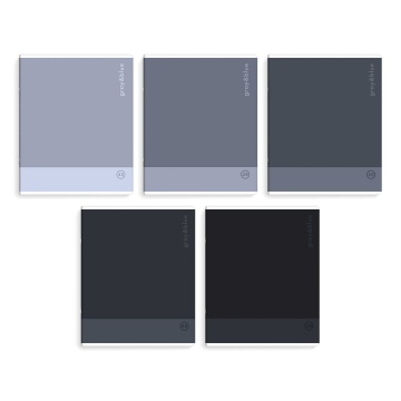 Тетрадь А5 48л кл. Феникс+ "Оттенки серого" выб.твин-лак