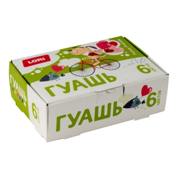 Гуашь  6цв 90мл FUNNY FRIENDS