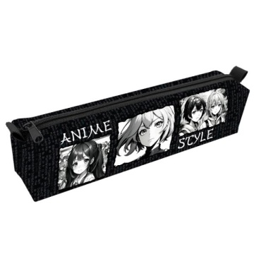 Пенал школьный. Мягкий. 210*45*45 мм. "АНИМЕ КОМИКСЫ"