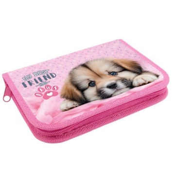 Пенал 1 отд. (190*130*27) молния, лам.картон "Щенок Лапка"