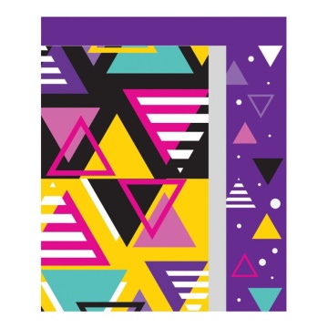 Мешок для обуви 1 отд, 460*360, светоотр. "Треугольники" сетка д/вентиляции