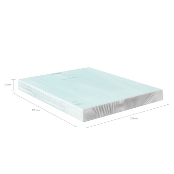 Тетрадь общая ученическая с пласт. обл. на скобе ErichKrause Классика CoverPrо Пастель, текстура ап