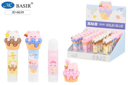 Клей-карандаш детский. "SWEET". Колпачок в виде милых зверюшек. 9 гр.