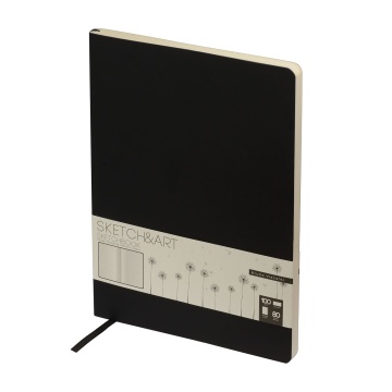 Скетчбук 179*250мм 80л., сшивка, 100гр/м2, "Sketch and Art. Черный"