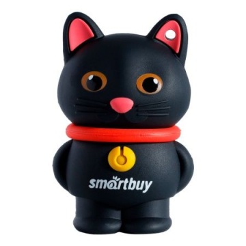 Флеш-драйв  32 GB USB 2.0 Smartbuy Wild series Котенок черный