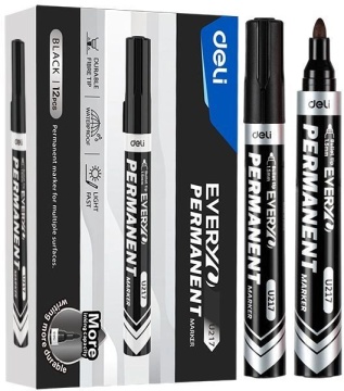 Маркер перманентный 1,5мм, черный