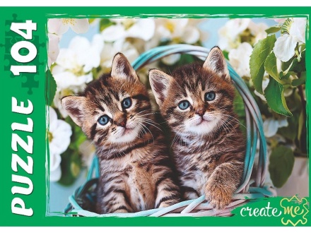 Пазлы  104 элемента  237*330мм   "Забавные котики 2"