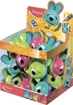 Точилка пласт. с контейнером 1 отв. CROC CROC INNOVATION, интерактивная