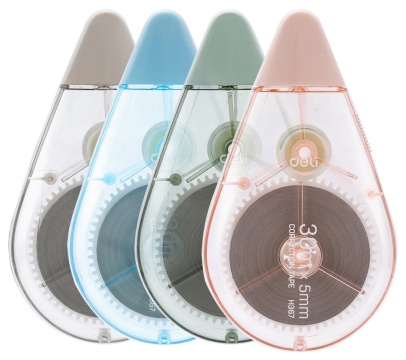 Корректирующая лента Deli 5мм*30м, ассорти