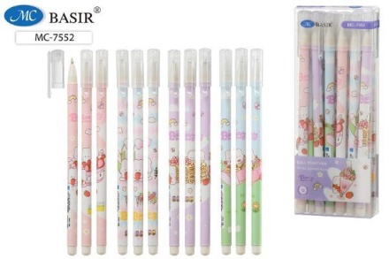 Ручка шар. "Зайчики десерт" синяя, 0,7мм