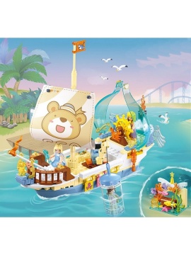 Конструктор пластм. Sluban "Остров сокровищ"  287 дет.