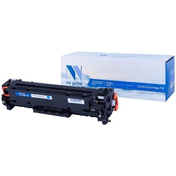 Картридж NVP совместимый NV-CC531A/NV-718 Cyan универсальные для HP/Canon Color LaserJet CP2024