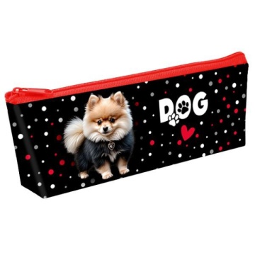 Пенал-косметичка (225*190*80) молния, ткань "Стильный шпиц"