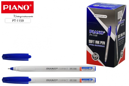 Ручка шариковая на масляной основе, "Piano Correct" Син.