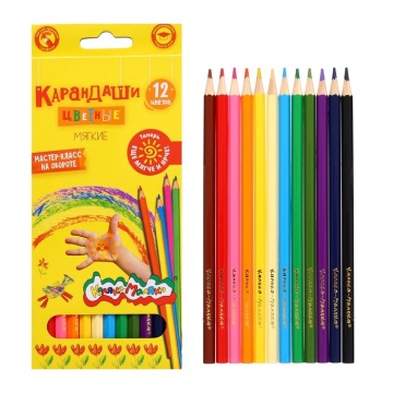 Карандаши цвет. 12цв "Каляка-Маляка"  шестигр