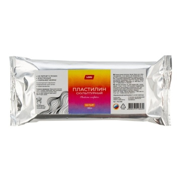 Пластилин скульптурный 500гр "Классика" белый