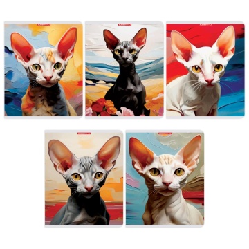 Тетрадь А5 96л кл. Academy Style "Сфинксы" софт-тач