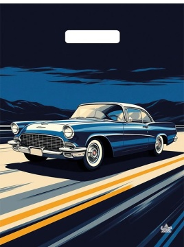 Пакет 40*31см (55мк) с вырубной укрепл. ручкой "Верное направление" Ламинат