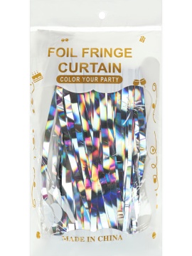 Занавес 1*2м "Дождик" серебро