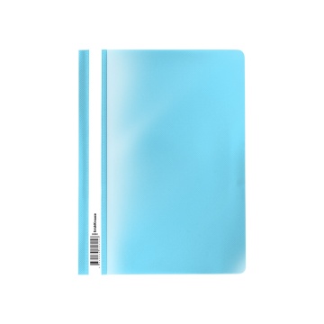 Папка-скоросшиватель пластиковая ErichKrause Diagonal Pastel, A4, голубой (в пакете по 20 шт.)