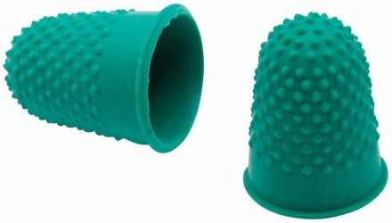 Напалечник д\бумаги, d=16мм, высота 24мм, резин, зеленый