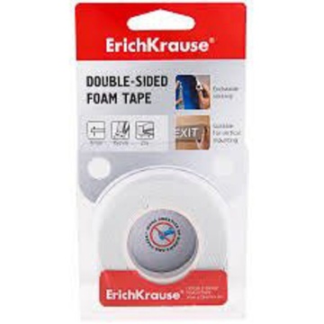 Скотч 2 сторон. 15мм* 2м*1мм  вспененная основа