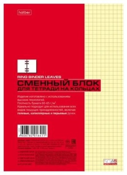 Сменный блок А5 50л кл. Hatber "Жёлтый"
