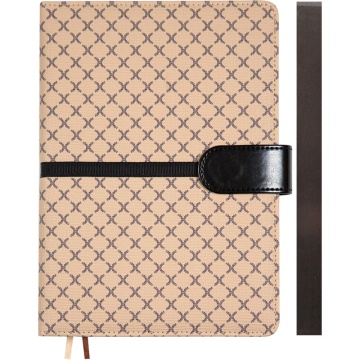 Ежедневник дат. 2025г А5 deVENTE Chelsea 336стр., бежевый, тв.обложка, кожзам, ляссе, магнит