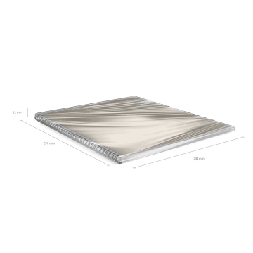 Тетрадь общая с пластиковой обложкой на спирали ErichKrause Manga, бежевый, А4, 80 листов, клетка