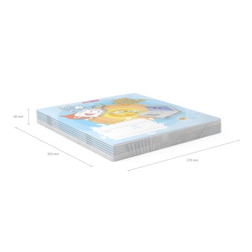 Тетрадь школьная ученическая ErichKrause Smart Charger, 18 листов, линейка (в плёнке по 10 шт.)_MIX-