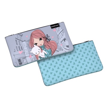 Пенал конверт ErichKrause 220x120мм Романтичная девушка