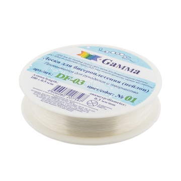 Леска д/бисера 0,3мм, 100м, белая