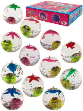 Мяч со светом с веревкой 6,5см "Скорпион"