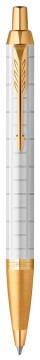Parker IM Premium Шариковая ручка K318 Pearl GТ M синие чернила
