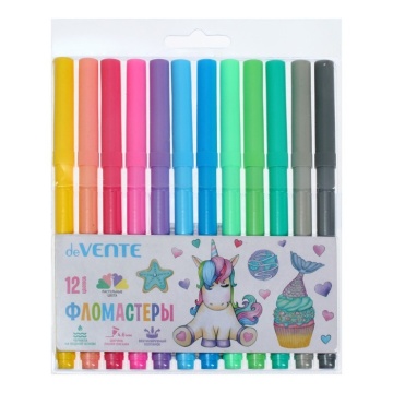 Фломастеры 12цв "Pastel" смываемые вент колп пласт блистер е.п