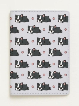 Обложка для паспорта ПВХ "French Bulldog" плотность 600 мкм