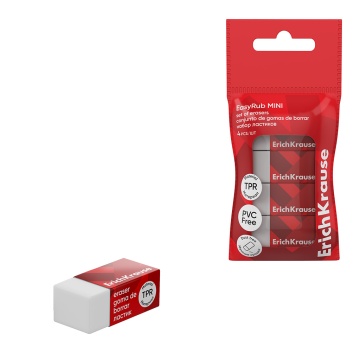 Набор из 4 ластиков ErichKrause EasyRub Mini (в пакете)