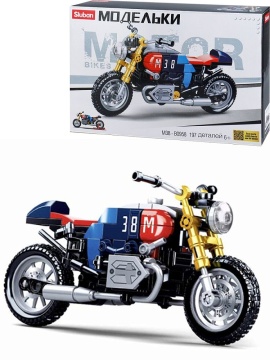 Конструктор пластм. Sluban "Мотоцикл" 197 дет